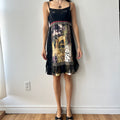 Vintage black midi dress by la mode est a vous