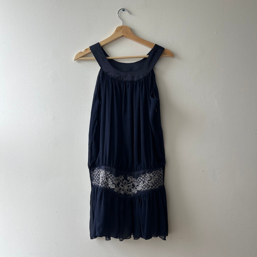 2010s drop waist dress by voyelles