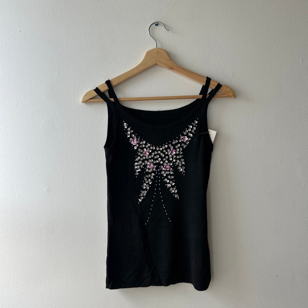 2000s beaded detail tank