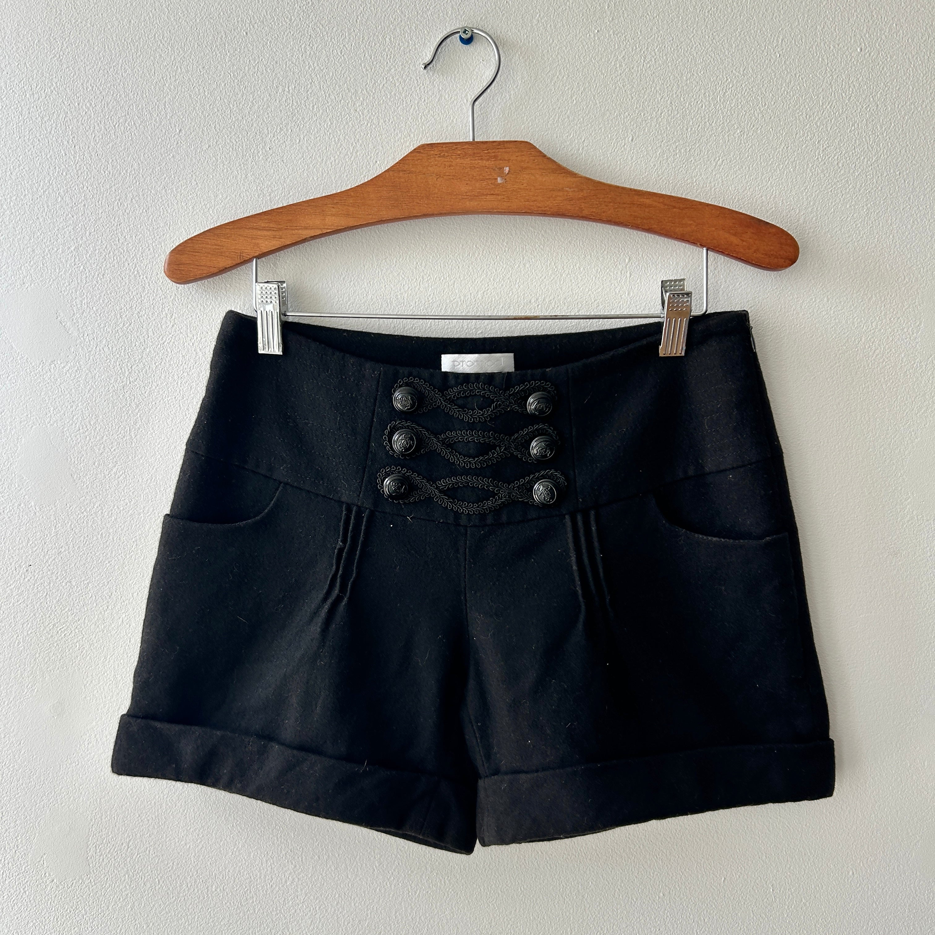 2000s military style shorts by Promod