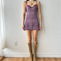 2000s snake print slip dress