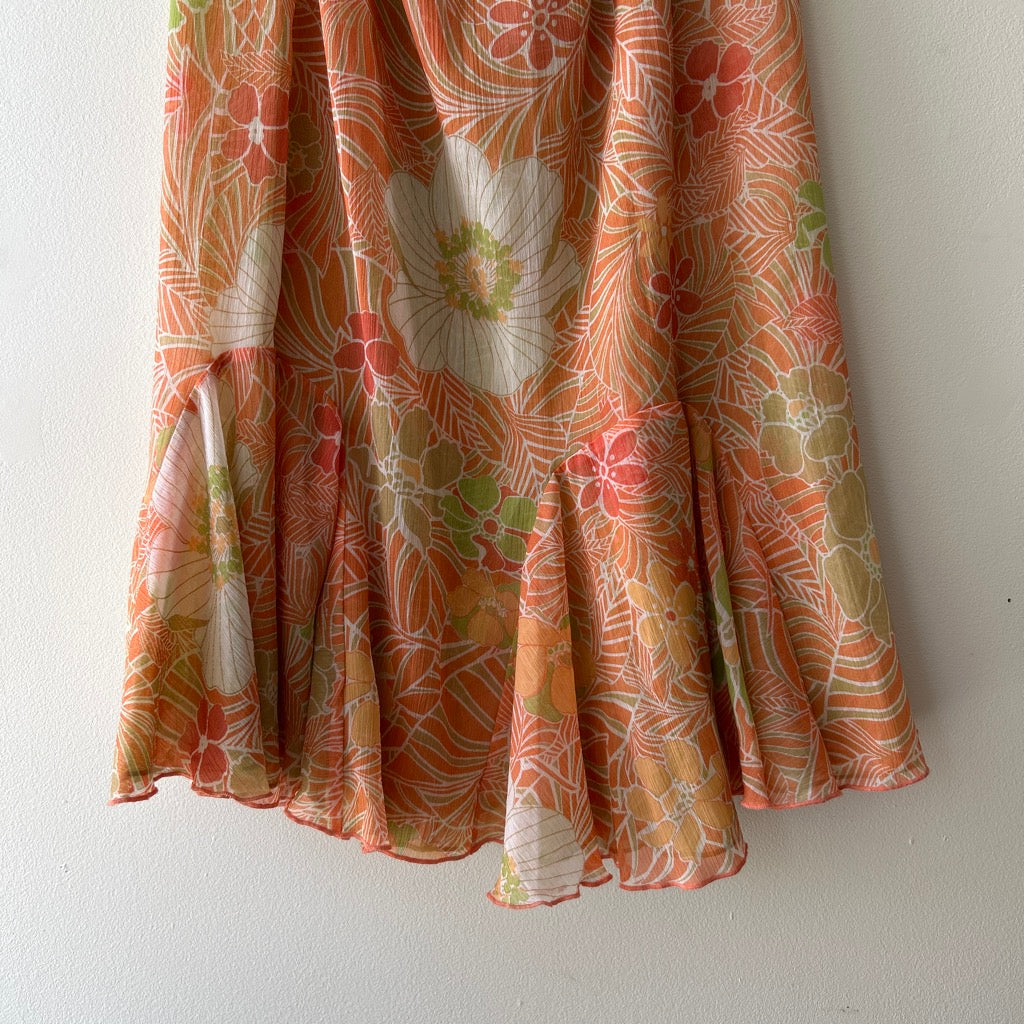 Fairy floral flowy mesh skirt (reversible)