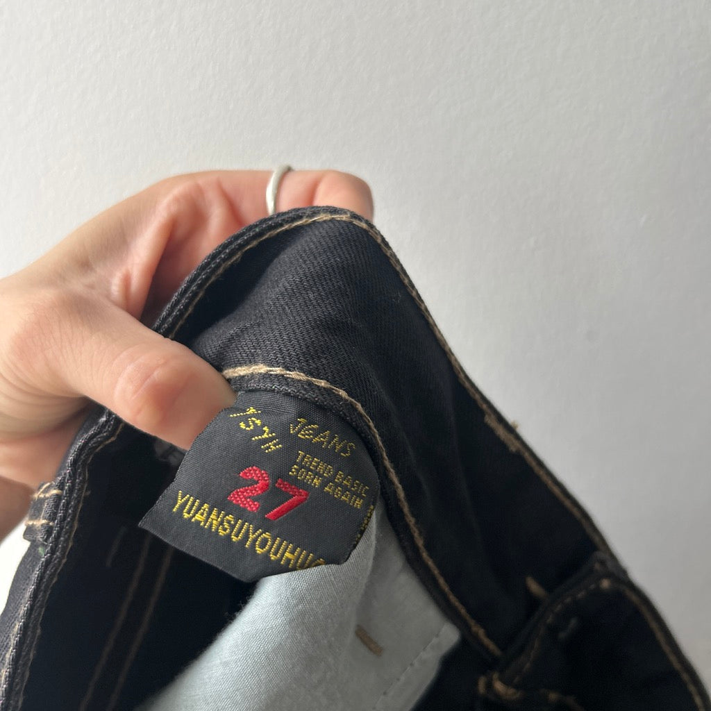 2000s straight leg black jeans