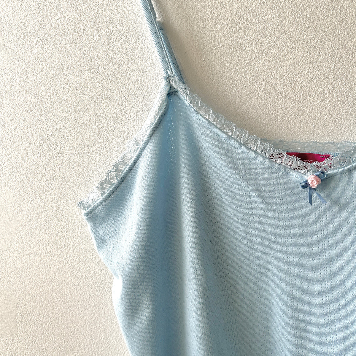2000s lace trim cami top by Carisma