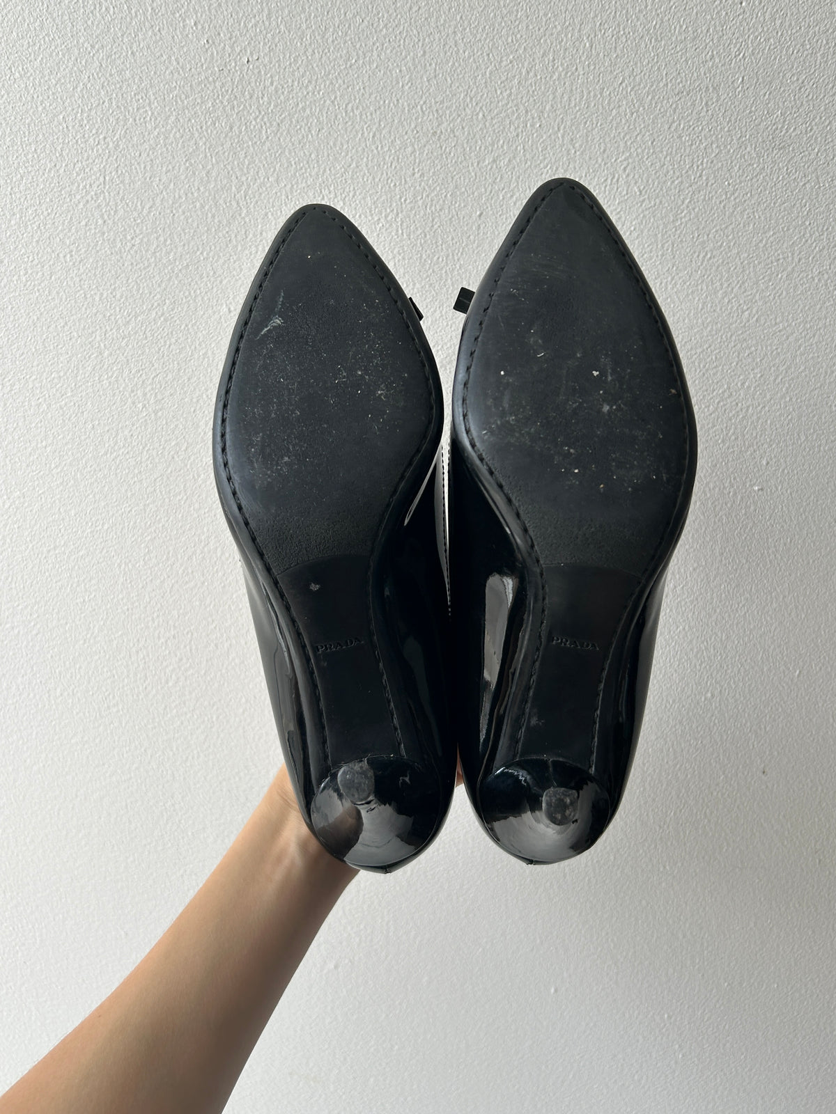 vintage prada kitten heels