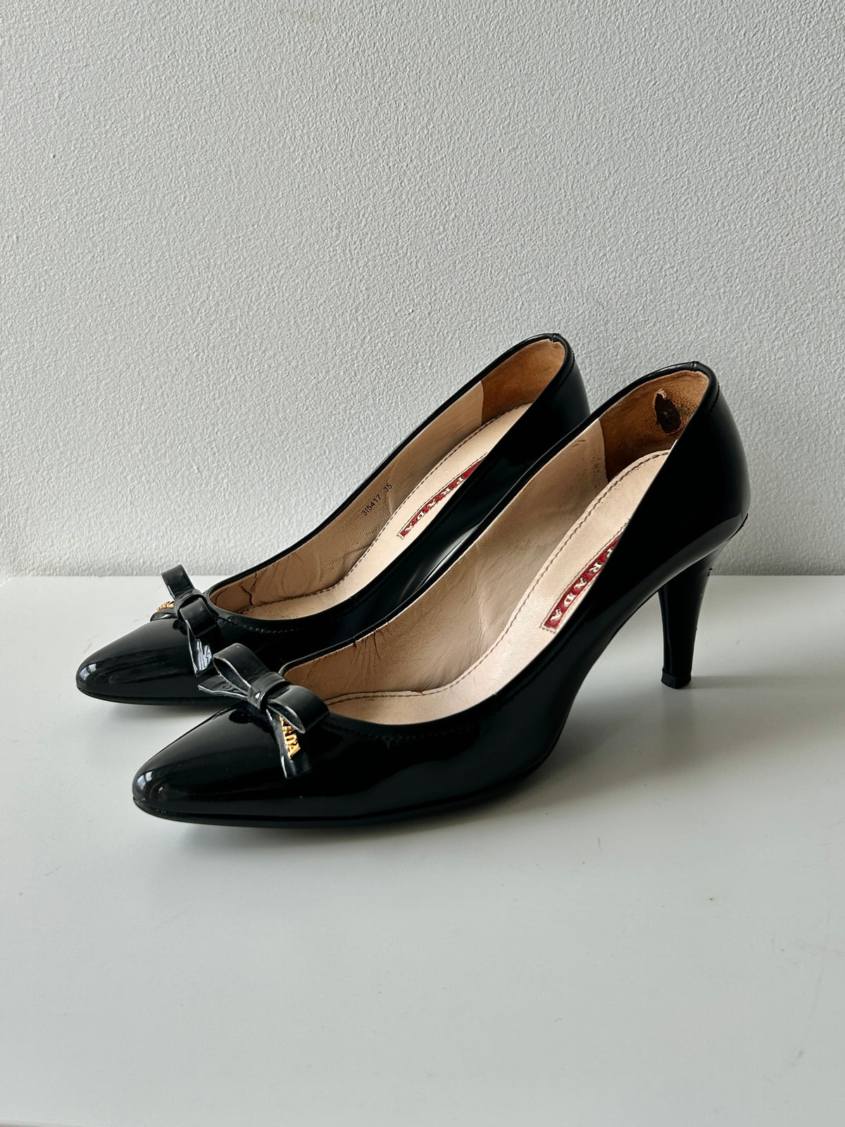 vintage prada kitten heels
