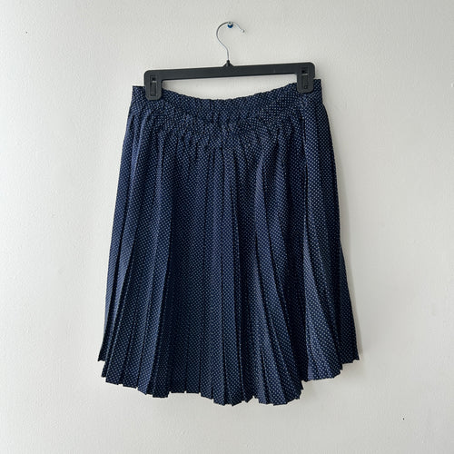 Coquette pleated polka dot skirt