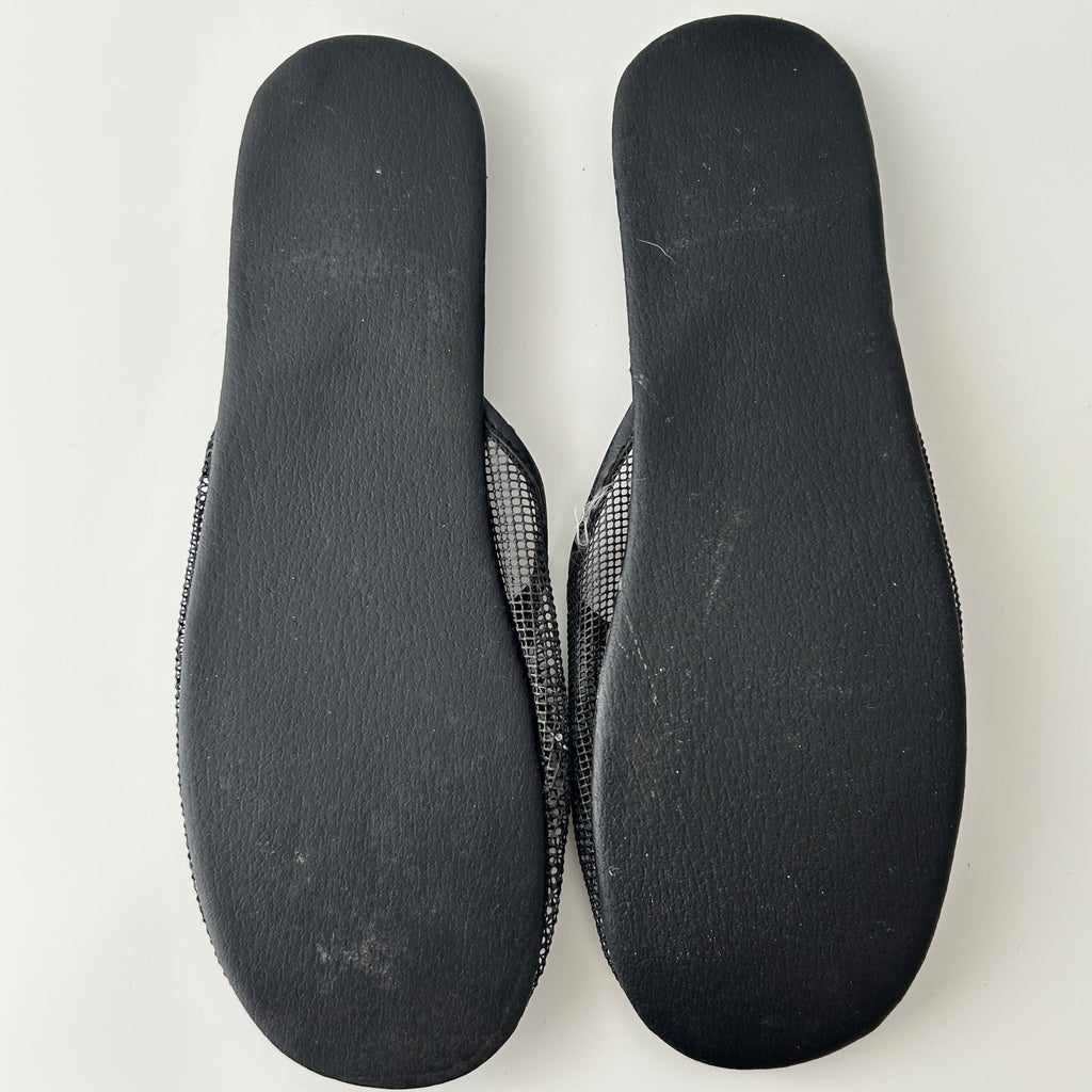 2000s beaded mesh sandals