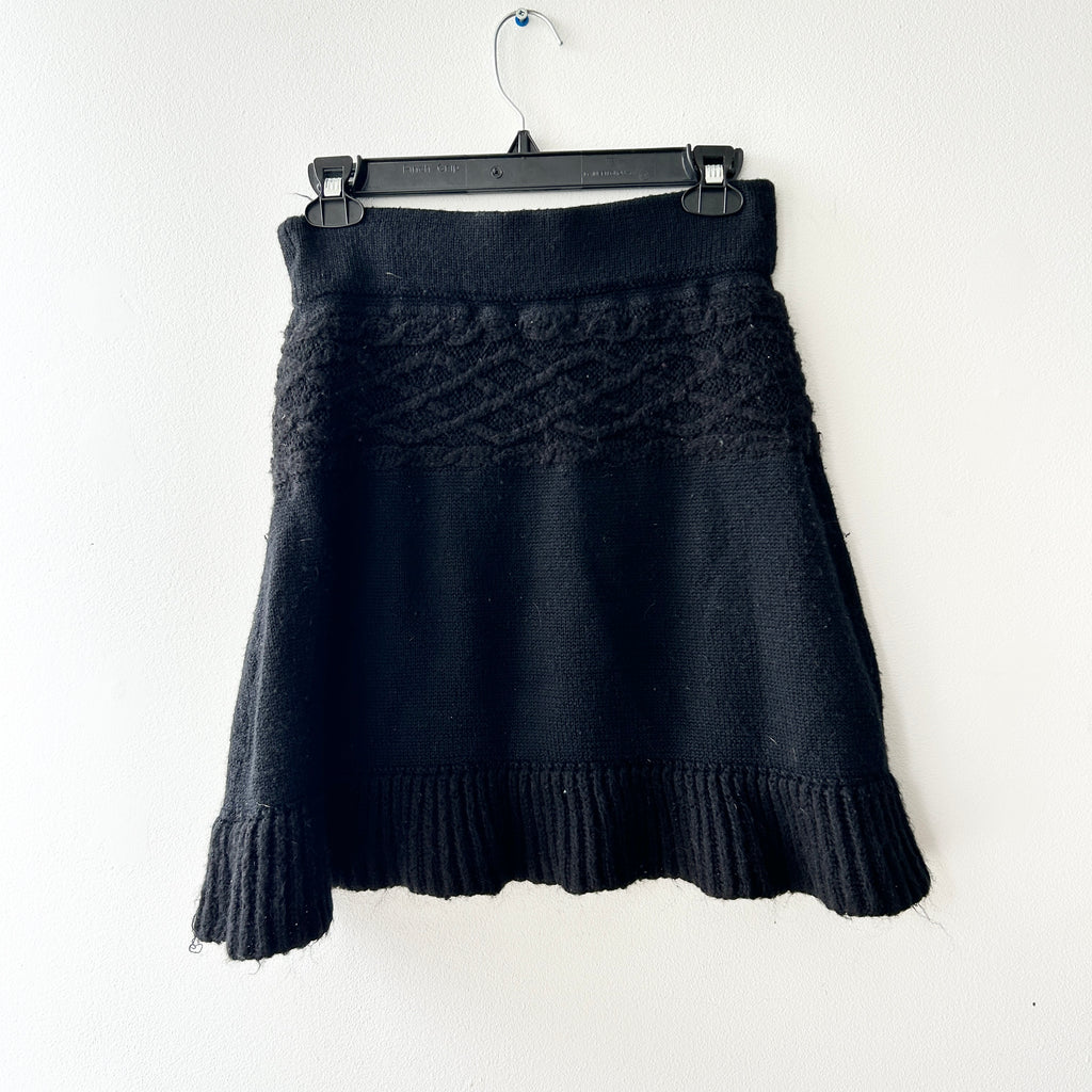 vintage wool/mohair cable knit skirt by Telluride