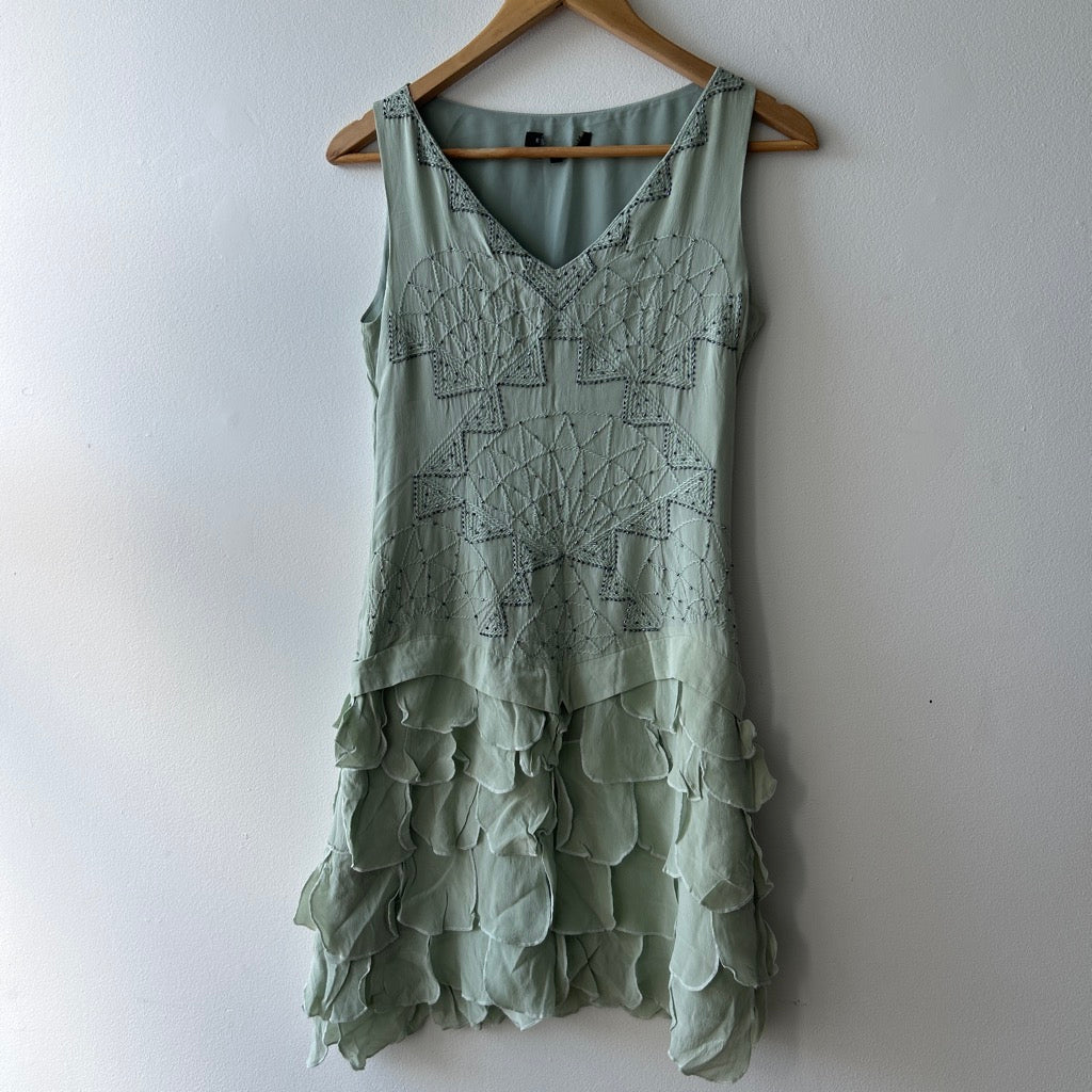 Vintage silk beaded mini dress by BCBG
