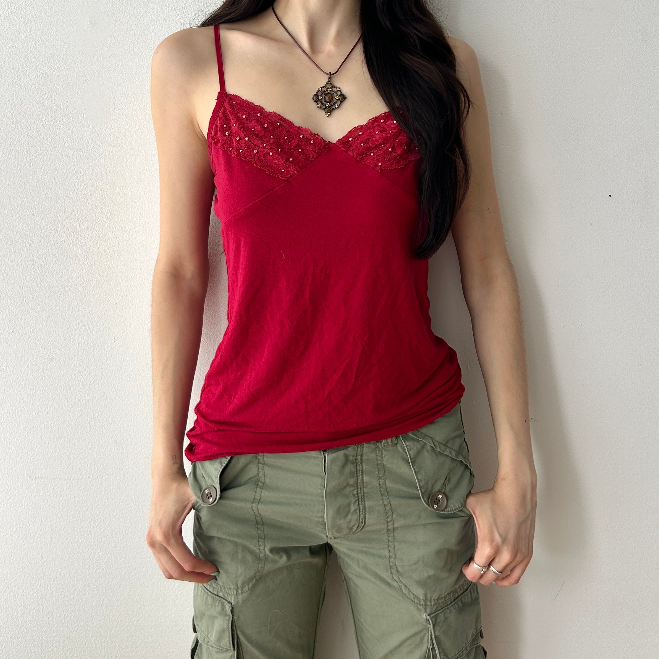 Y2K bedazzled cami top by seduction