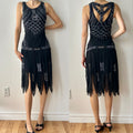 Vintage silk beaded dress by bellesa