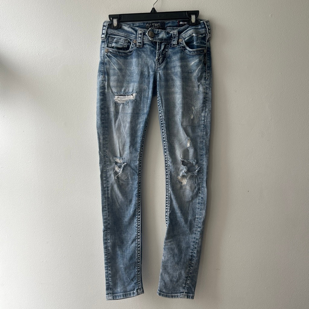2010s low rise skinny jeans by Silver Jeans