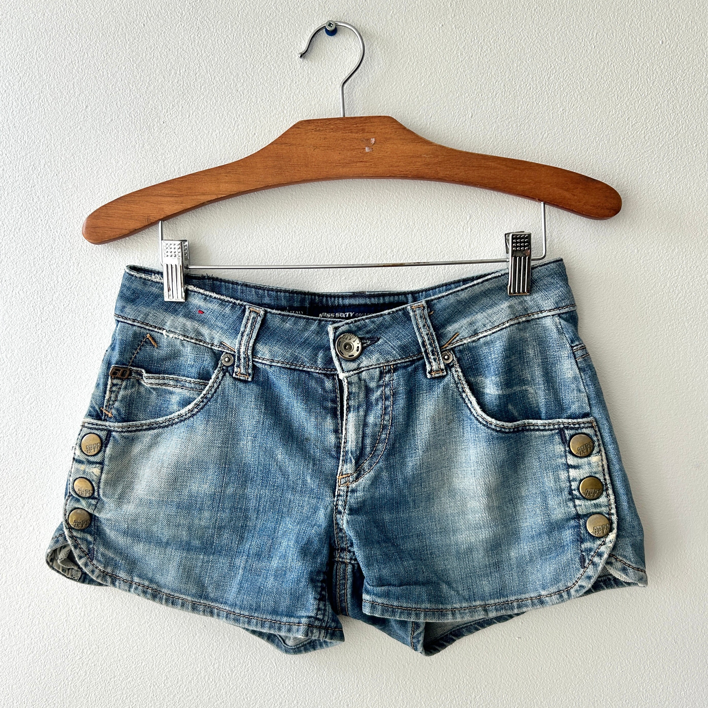 Vintage button detail shorts by miss sixty