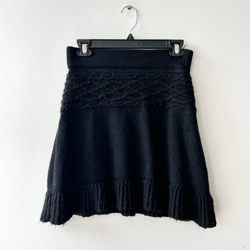 vintage wool/mohair cable knit skirt by Telluride