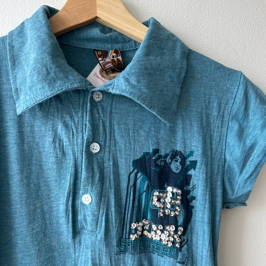 2000s sequin polo by Junk 98