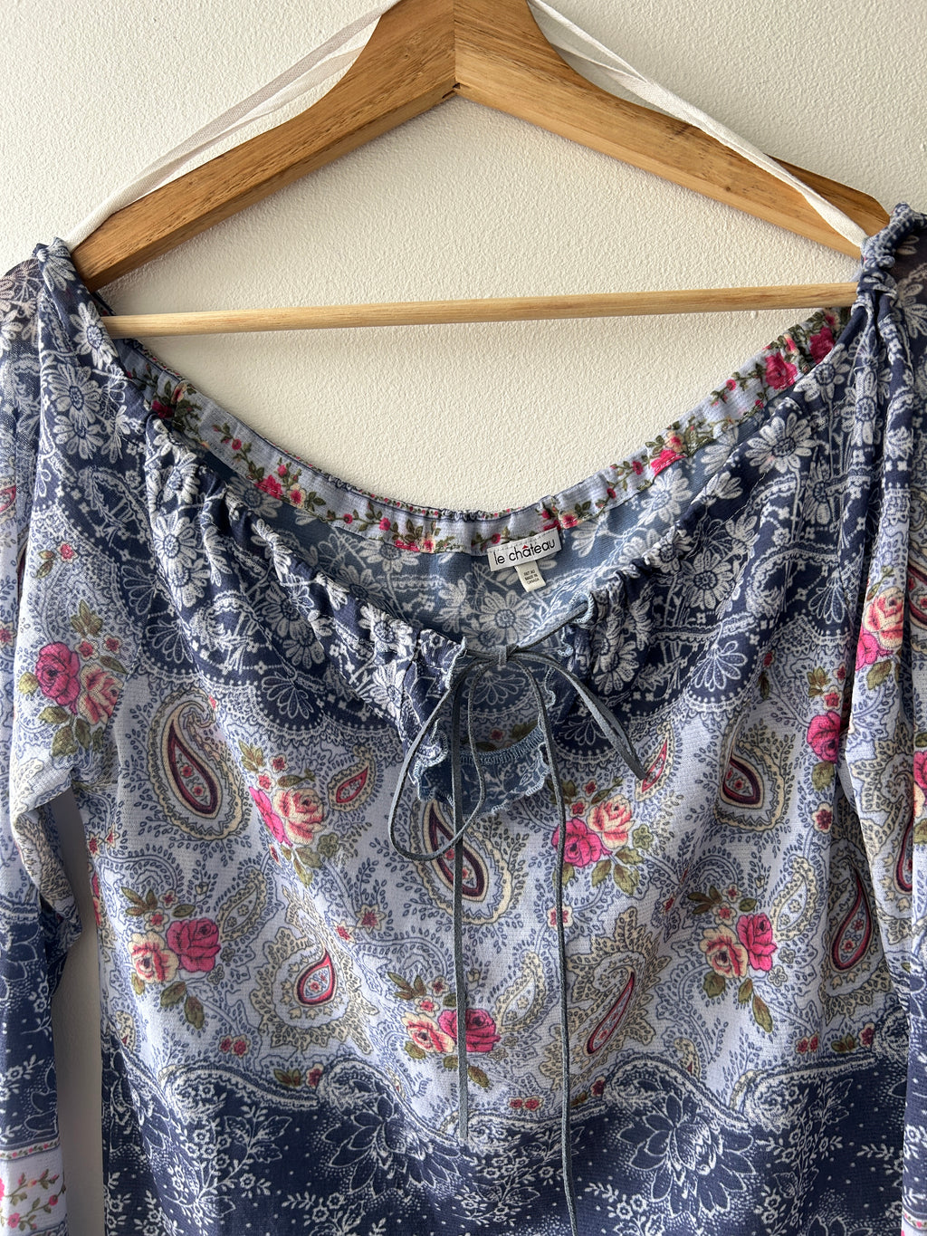 Boho paisley print blouse by le chateau