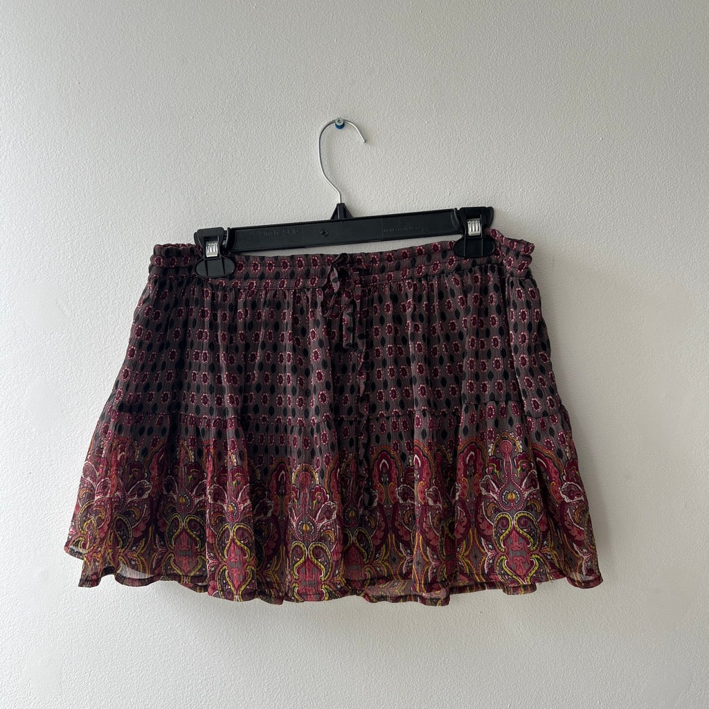 2010s boho mini skirt by F21