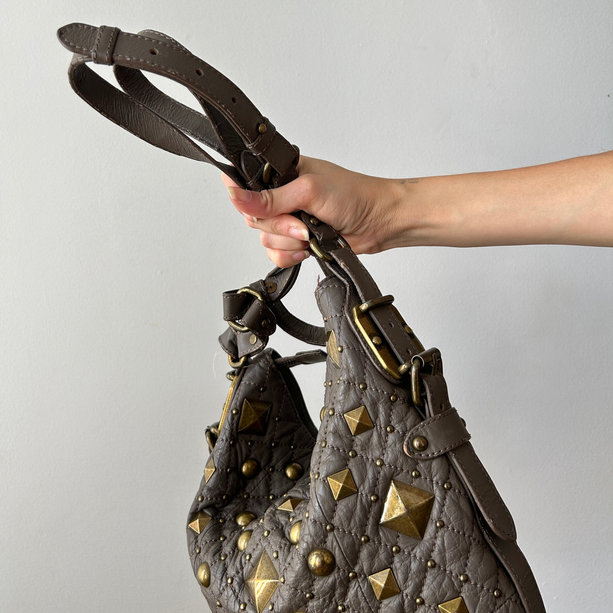 2010s studded crossbody bag by DKNY