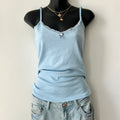 2000s lace trim cami top by Carisma