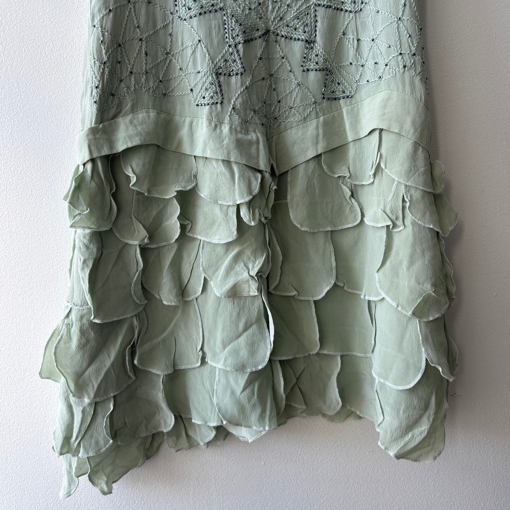 Vintage silk beaded mini dress by BCBG