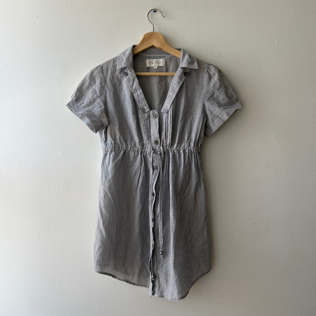 Y2k striped button up top by soul rebel