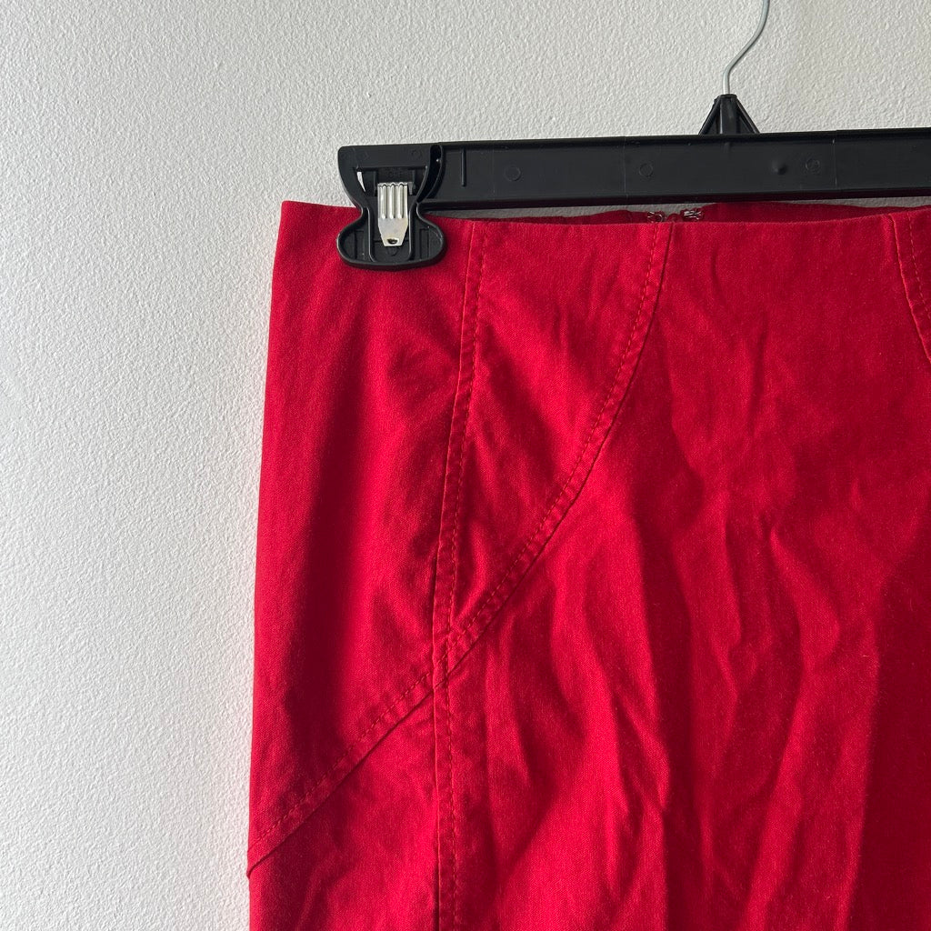 2000s red skirt by dynamite