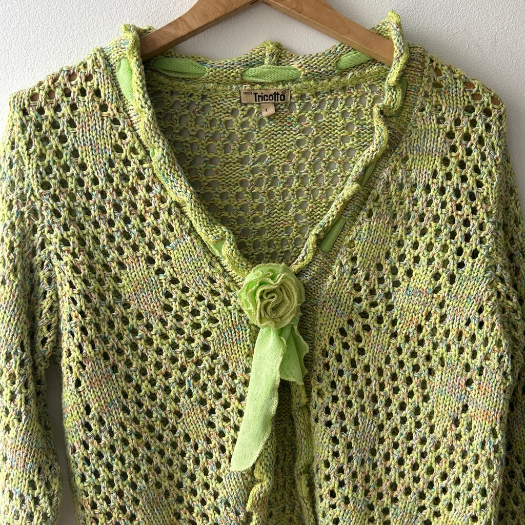 90s crochet cardigan by Tricotto
