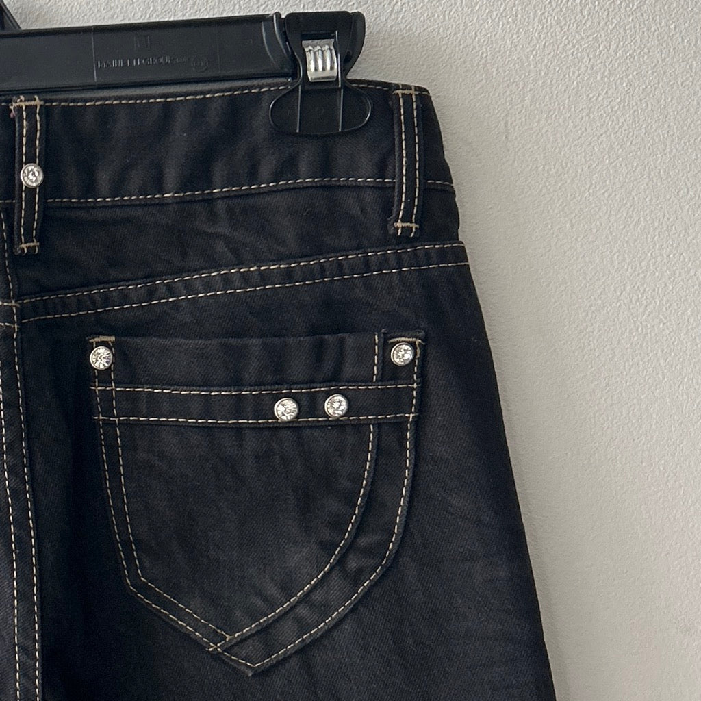 2000s straight leg black jeans