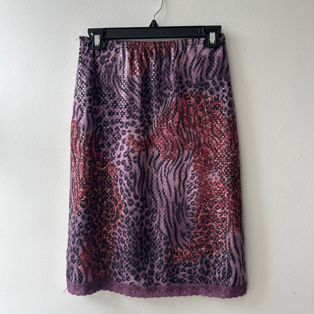 Y2K animal print skirt by frime