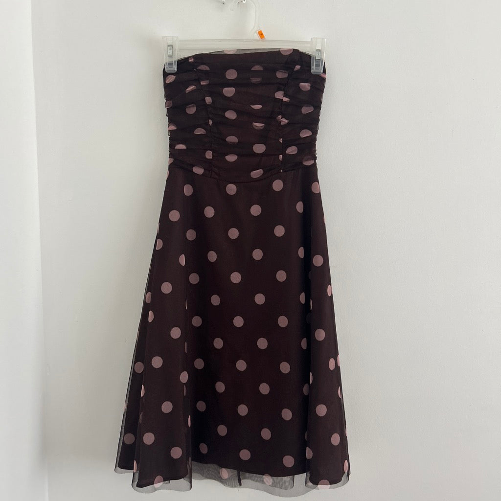 2000s tulle polka dot dress by bcx