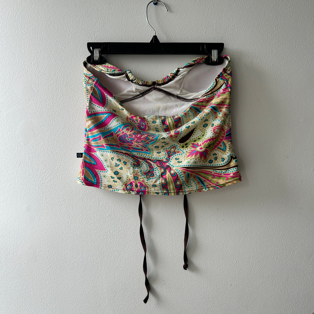 2000s paisley halter top by aqua