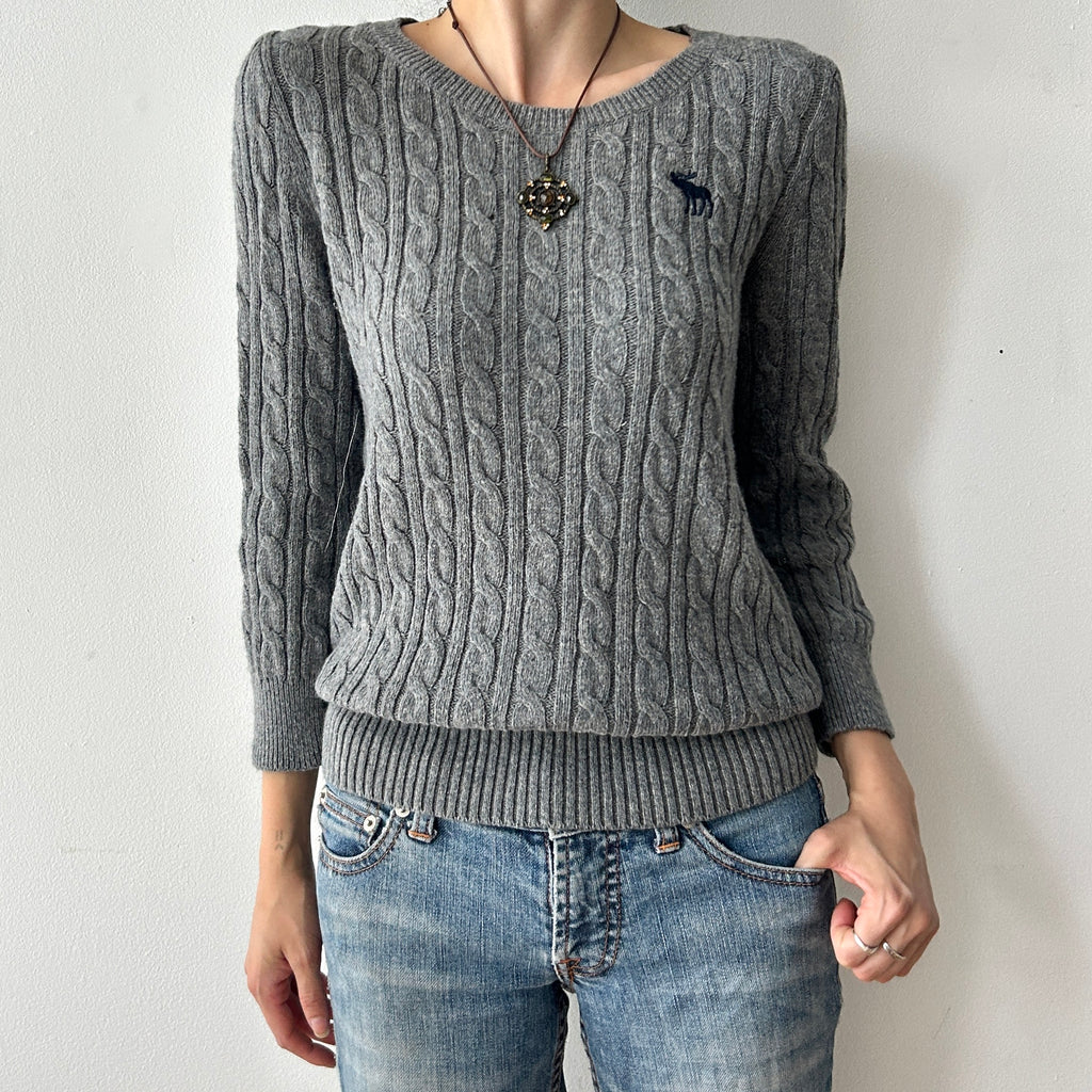 2000s cable knit sweater by Abercrombie & fitch