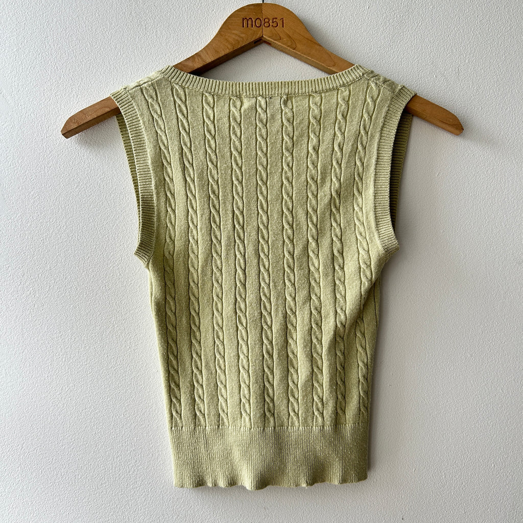 Vintage knit vest top by Fitz + Eddi