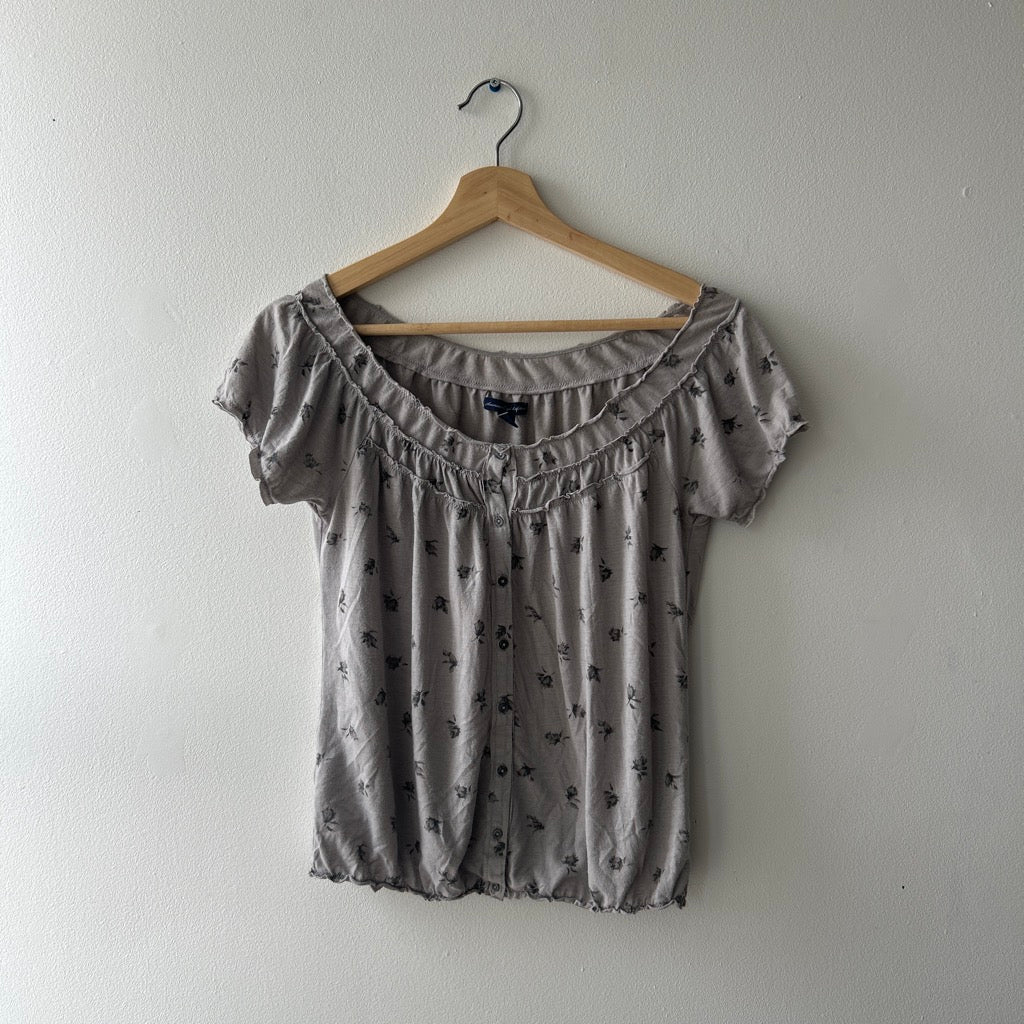 Twee floral print top by American eagle