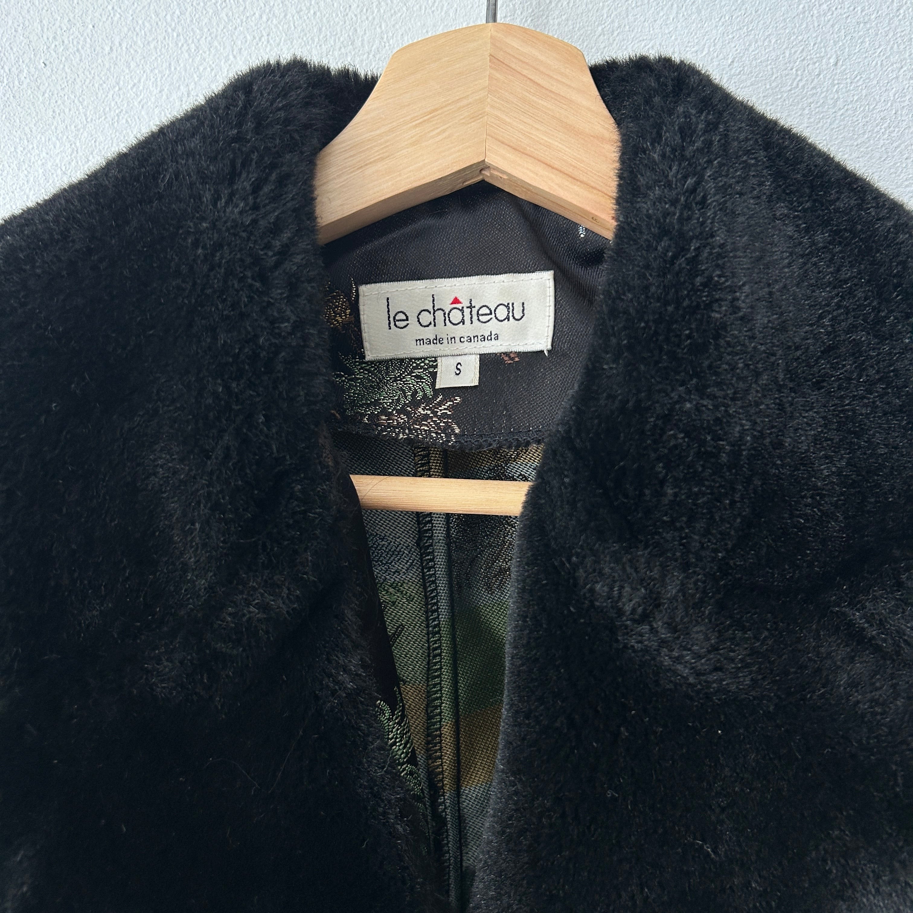 Deadstock Le Chateau Satin Fur Collar Jacket