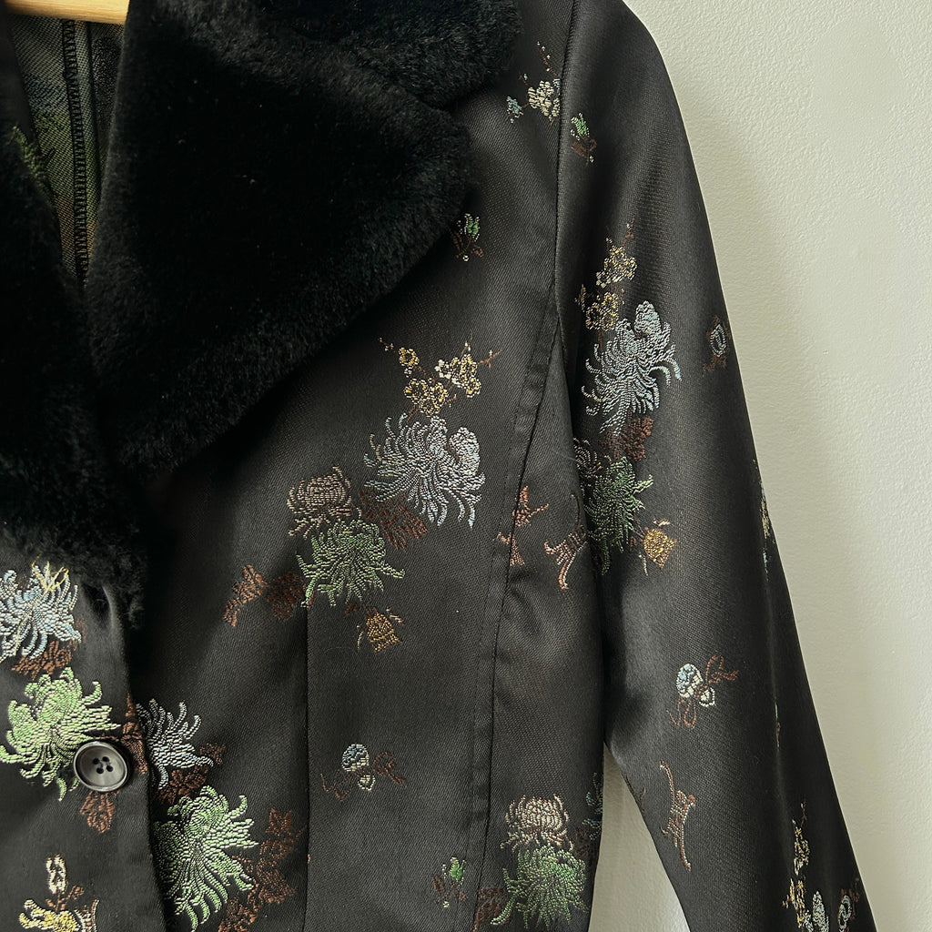 Deadstock Le Chateau Satin Fur Collar Jacket