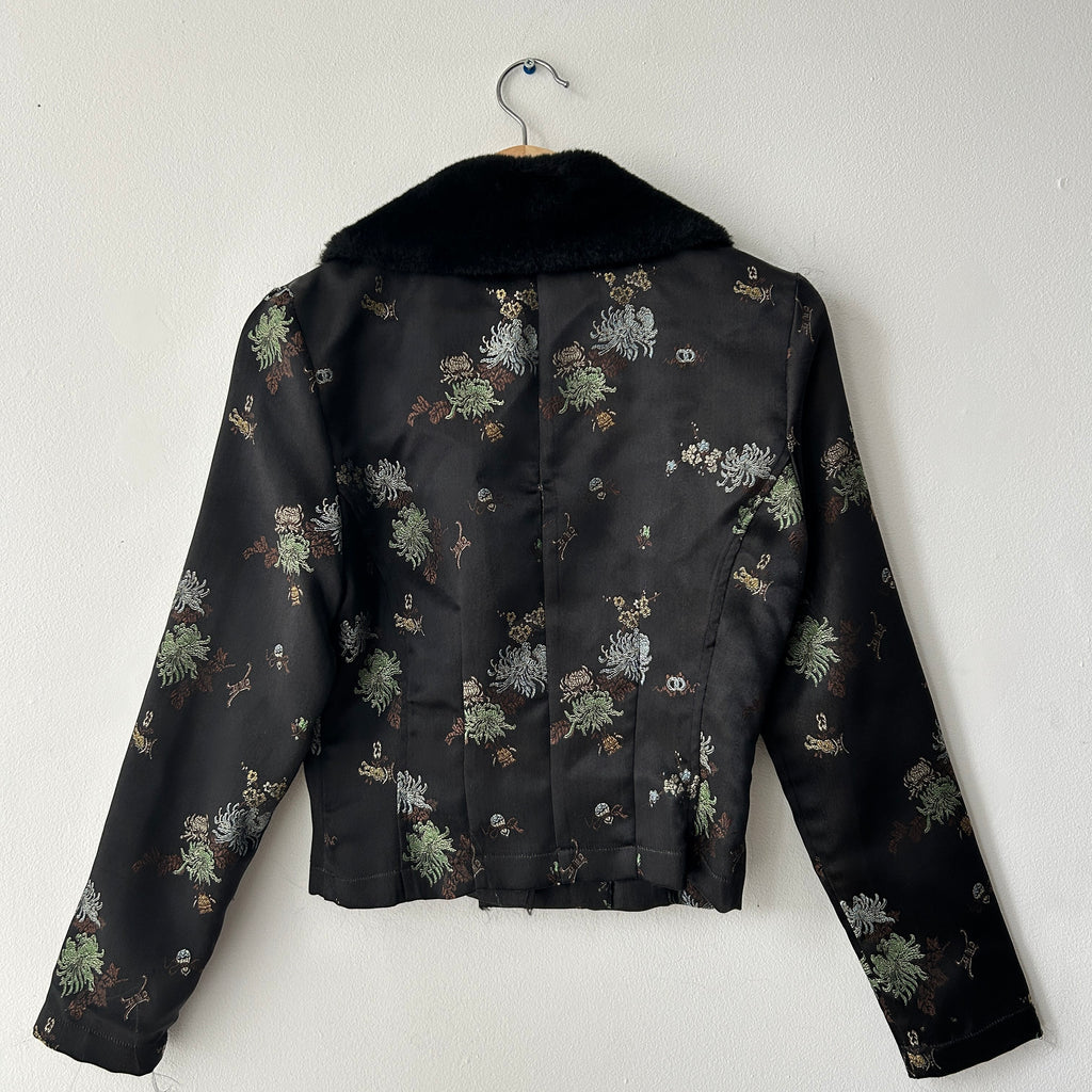 Deadstock Le Chateau Satin Fur Collar Jacket