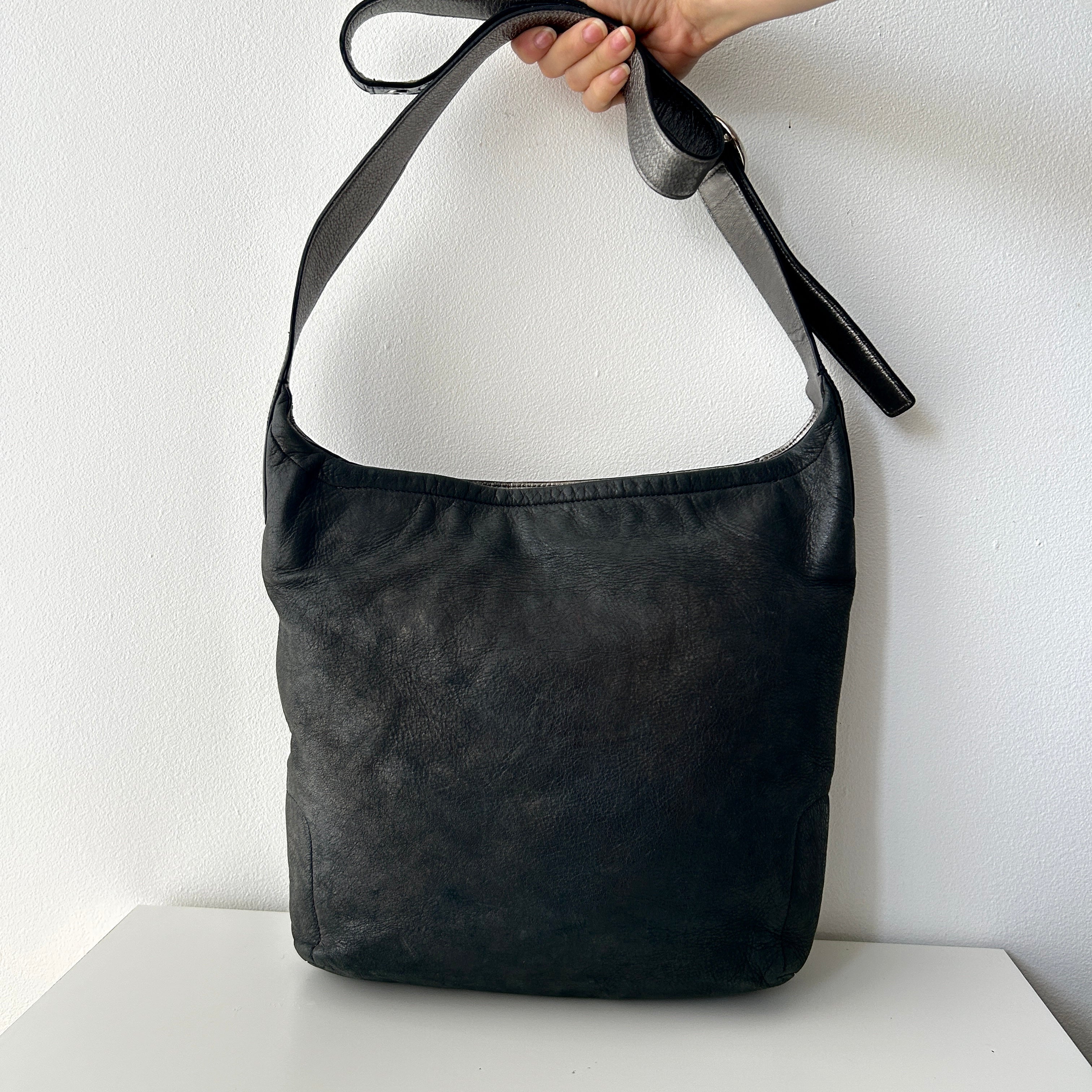 Y2K Boho Coach Audrey Hobo Black Crossbody Shoulder Bag