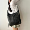 Y2K Boho Coach Audrey Hobo Black Crossbody Shoulder Bag