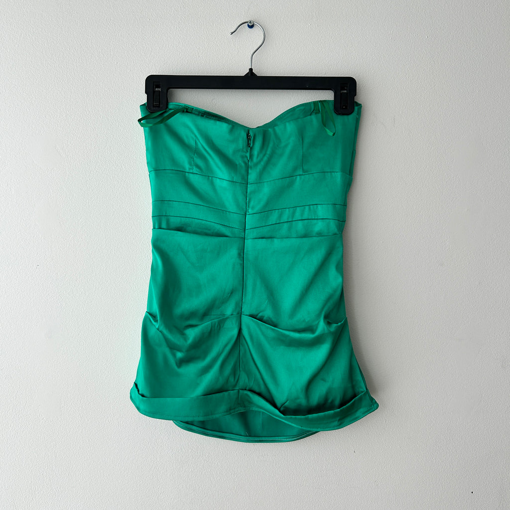 Y2K Bustier Satin Corset Top by Le Chateau (Upcycle)