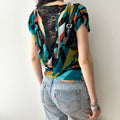 Y2K Grunge Lace Open Back Slouchy Shirt