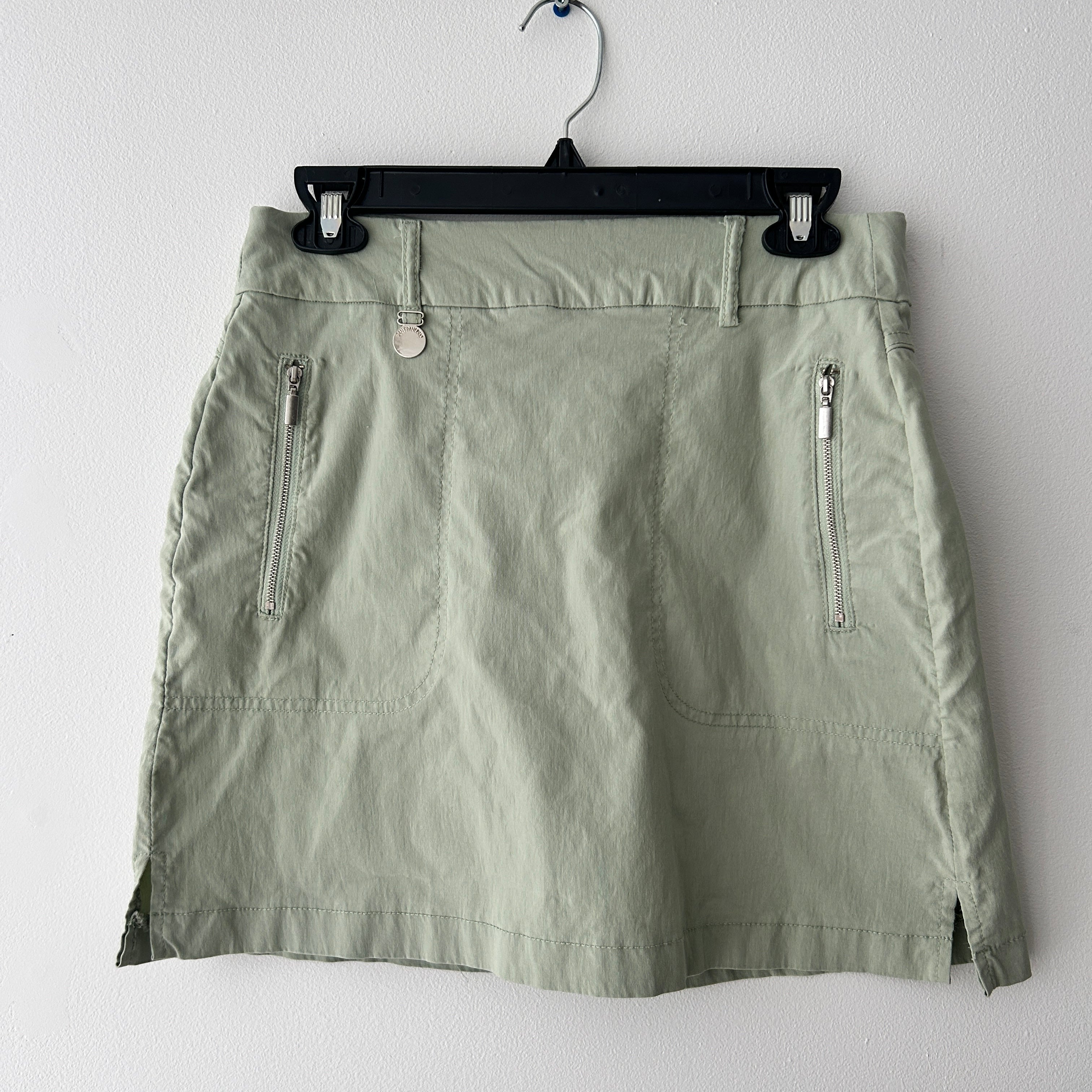 Y2K Mint Green Low-Rise Midi Skirt