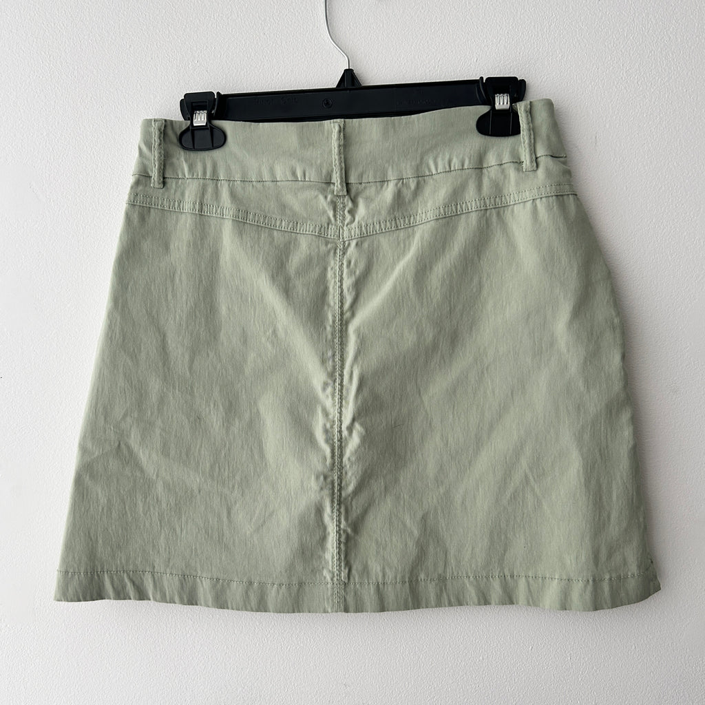 Y2K Mint Green Low-Rise Midi Skirt