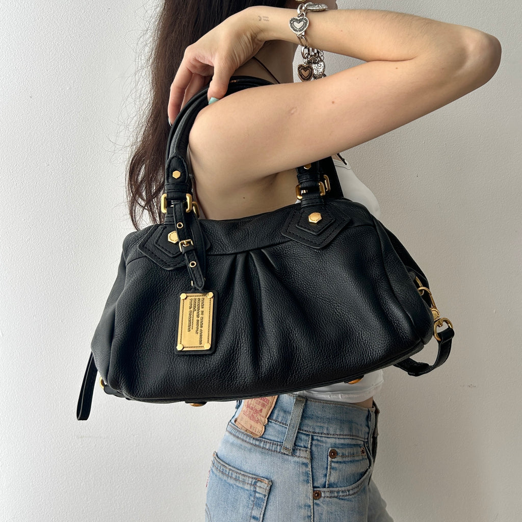 2000s Marc Jacobs Classic Q Groove Satchel Bag