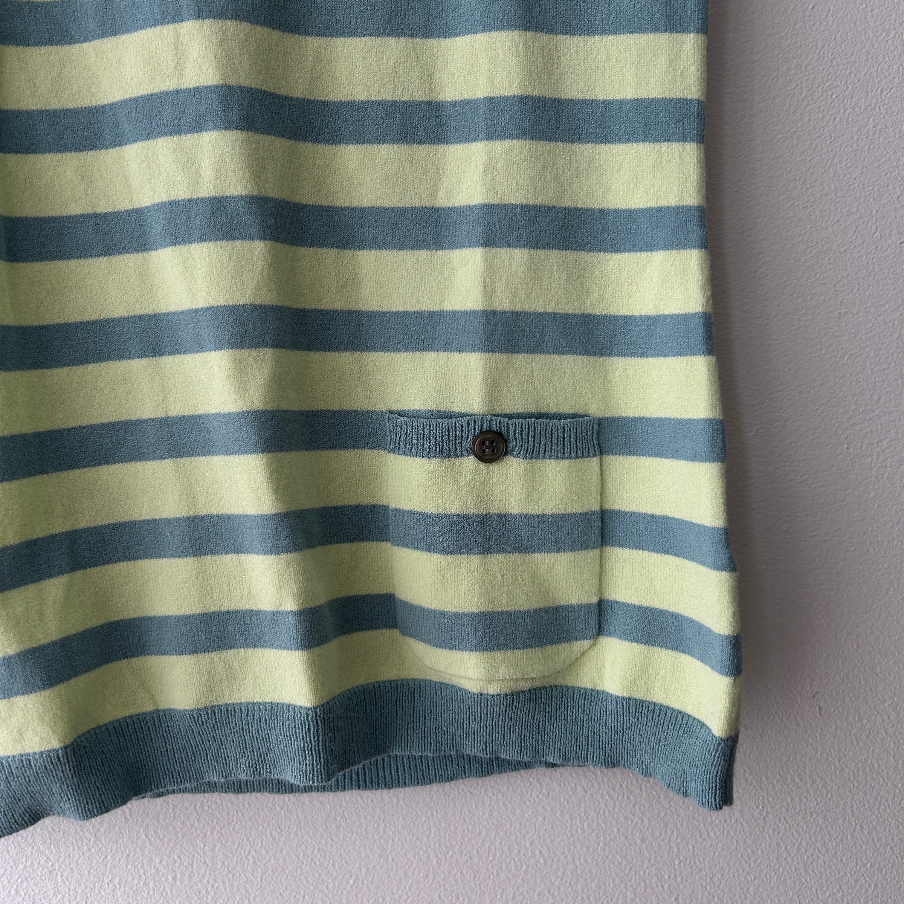 Indie Sleaze Striped Knit V-neck Top by ça va de soi