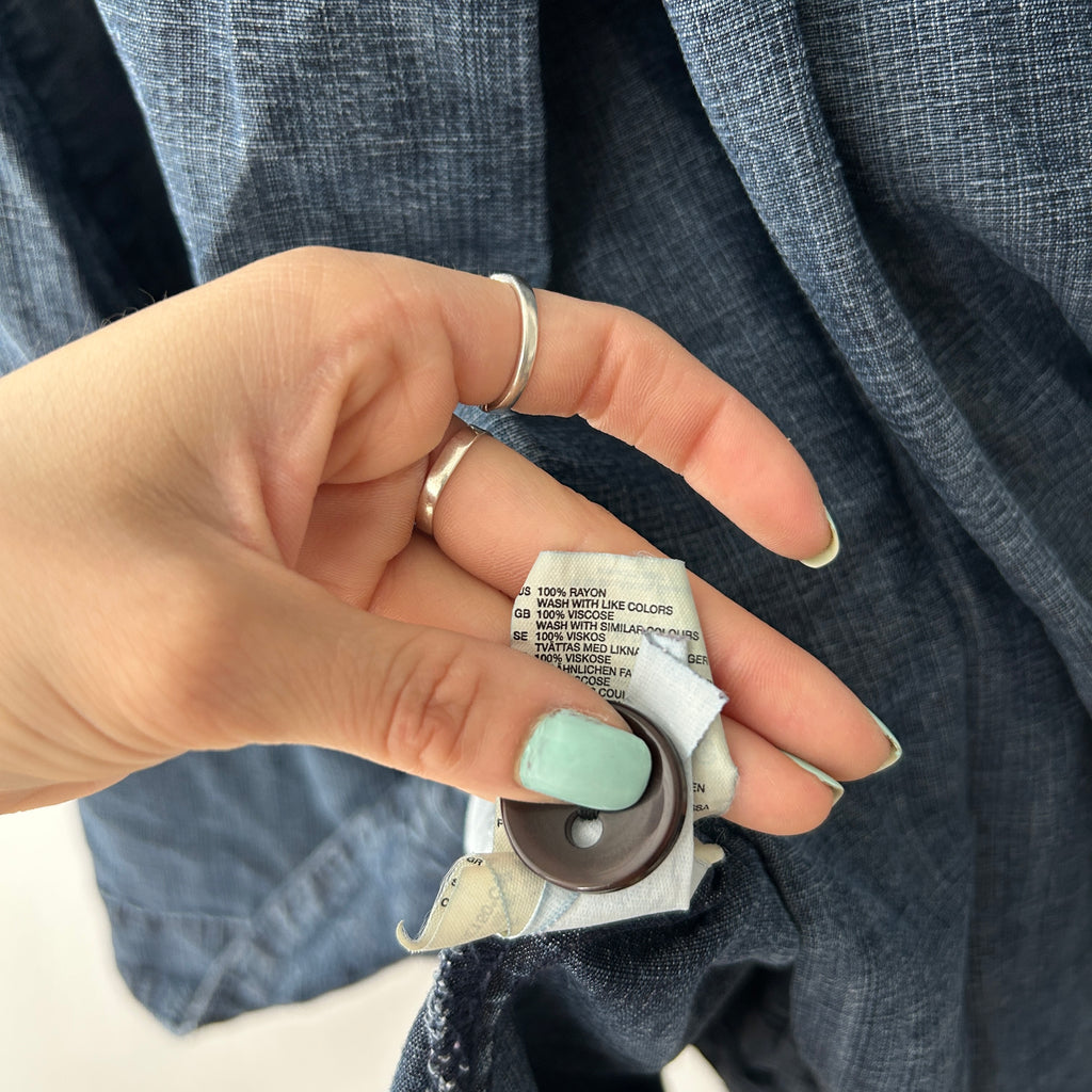 Twee Babydoll Denim Dress With Empire Waist by H&M