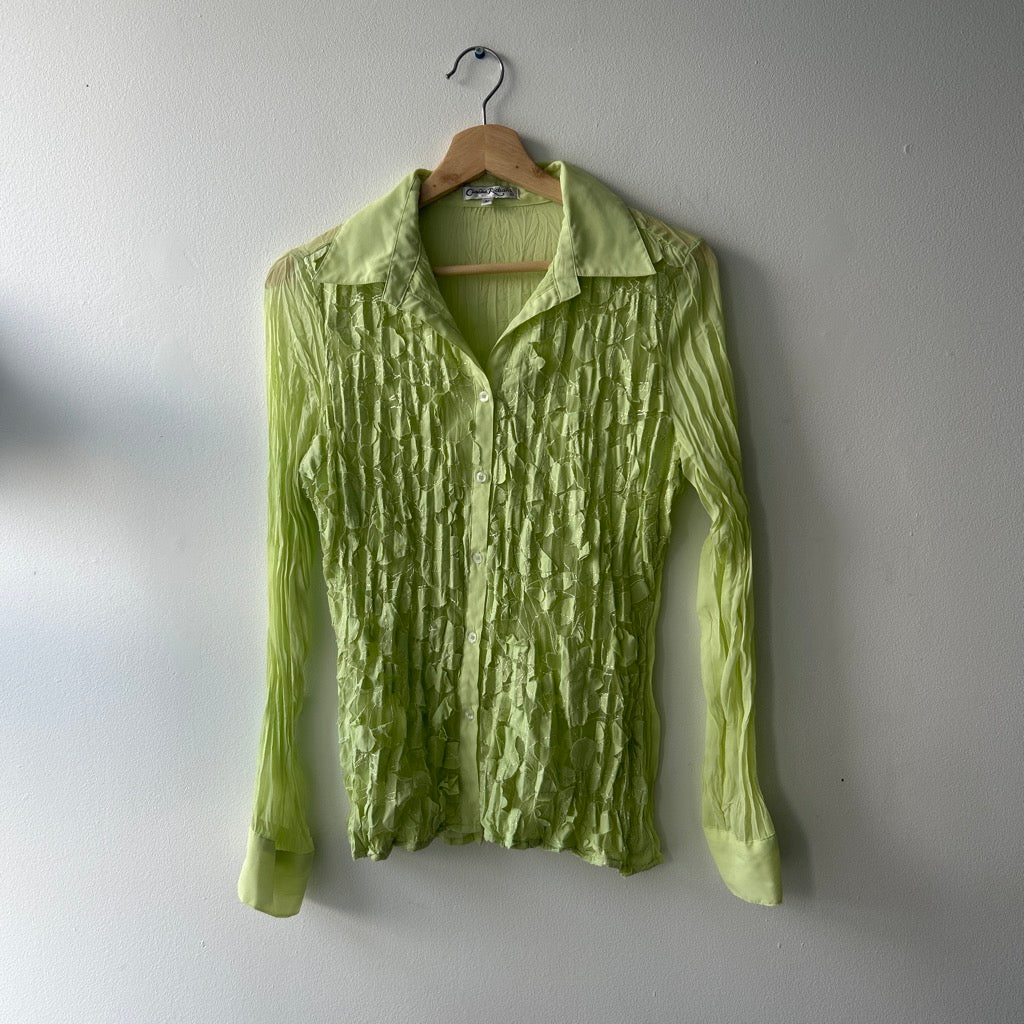 90s pleated blouse by Claudia Richard
