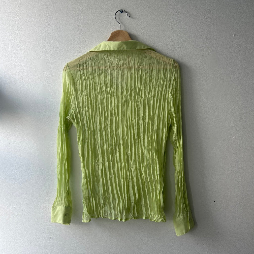 90s pleated blouse by Claudia Richard