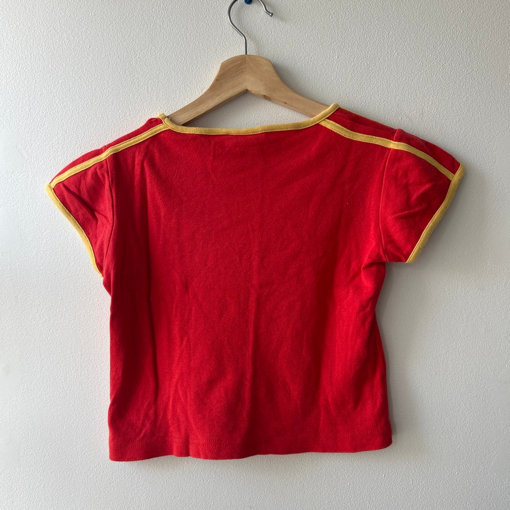 vintage 'españa' cropped t-shirt by Girl's football